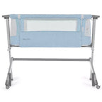 Cododo et Lit de Chevet - Bleu, Hauteur Réglable, Pliable, Cadre Métallique