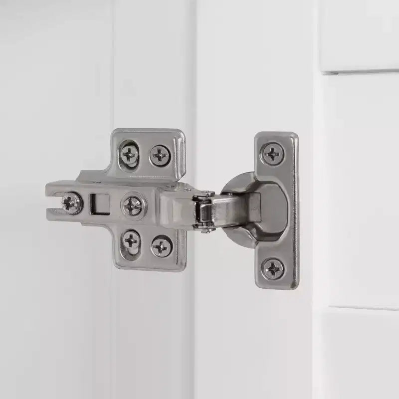 Meuble de rangement à deux portes avec étagères réglables - Blanc