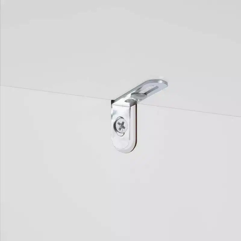 Meuble de rangement à deux portes avec étagères réglables - Blanc