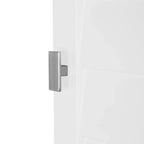 Meuble de rangement à deux portes avec étagères réglables - Blanc