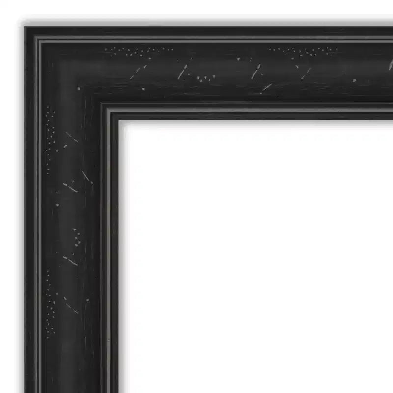 Miroir mural et de porte pleine longueur 18" x 52" avec cadre noir étroit