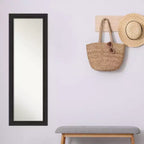 Miroir mural et de porte pleine longueur 18" x 52" avec cadre noir étroit