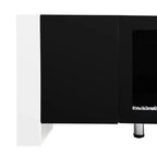 Meuble TV moderne avec foyer électrique décoratif et 2 armoires, compatible avec les téléviseurs jusqu'à 78 po.