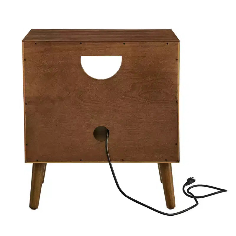 Table d'appoint avec tiroir et étagère ouverte
