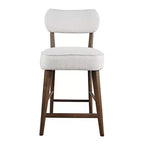 Jofran,Wes Mid-Century Modern Boucle Upholstery Counter Barstool (Set of 2)