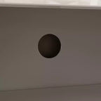 Meuble TV laqué blanc à coins arrondis - Meuble console moderne