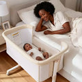 Moïse pour bébé avec roulettes – Berceau cododo portable avec côtés en maille et matelas amovible