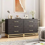 Commode à 3 tiroirs avec poignées métalliques