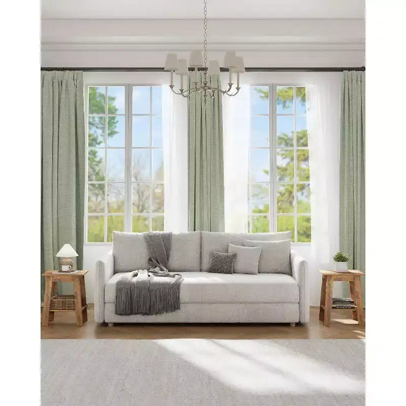 Ensemble de 2 tables d'appoint avec étagère de rangement à 2 niveaux