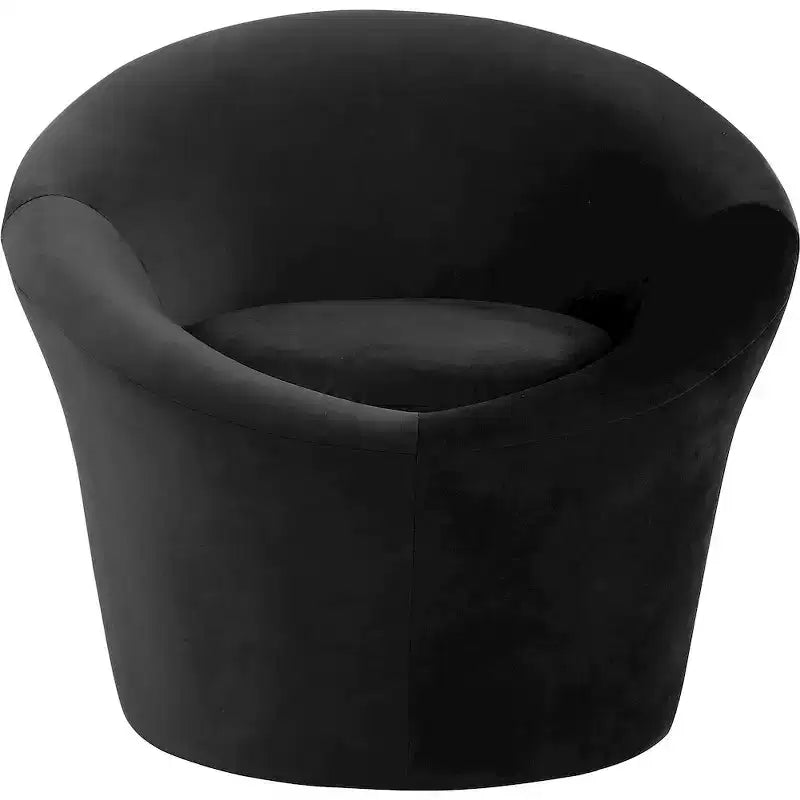 Fauteuil d'appoint en velours avec cadre en bois