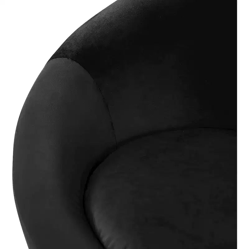 Fauteuil d'appoint en velours avec cadre en bois