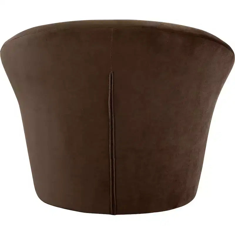 Fauteuil d'appoint en velours avec cadre en bois
