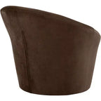 Fauteuil d'appoint en velours avec cadre en bois
