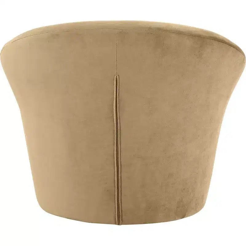 Fauteuil d'appoint en velours avec cadre en bois