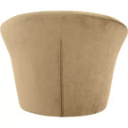 Fauteuil d'appoint en velours avec cadre en bois