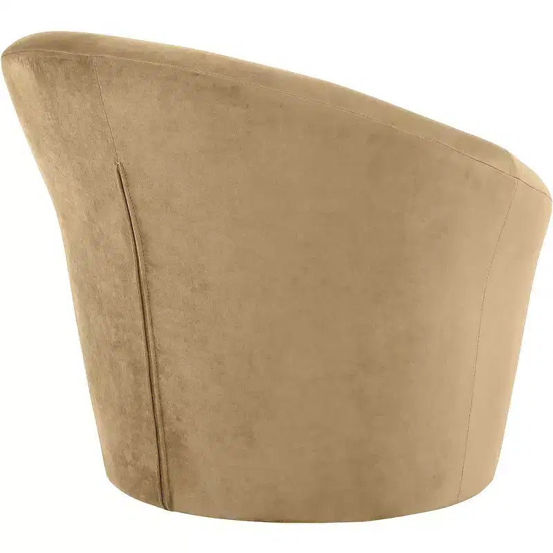 Fauteuil d'appoint en velours avec cadre en bois