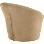 Fauteuil d'appoint en velours avec cadre en bois