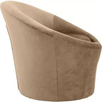 Fauteuil d'appoint en velours avec cadre en bois