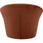 Fauteuil d'appoint en velours avec cadre en bois