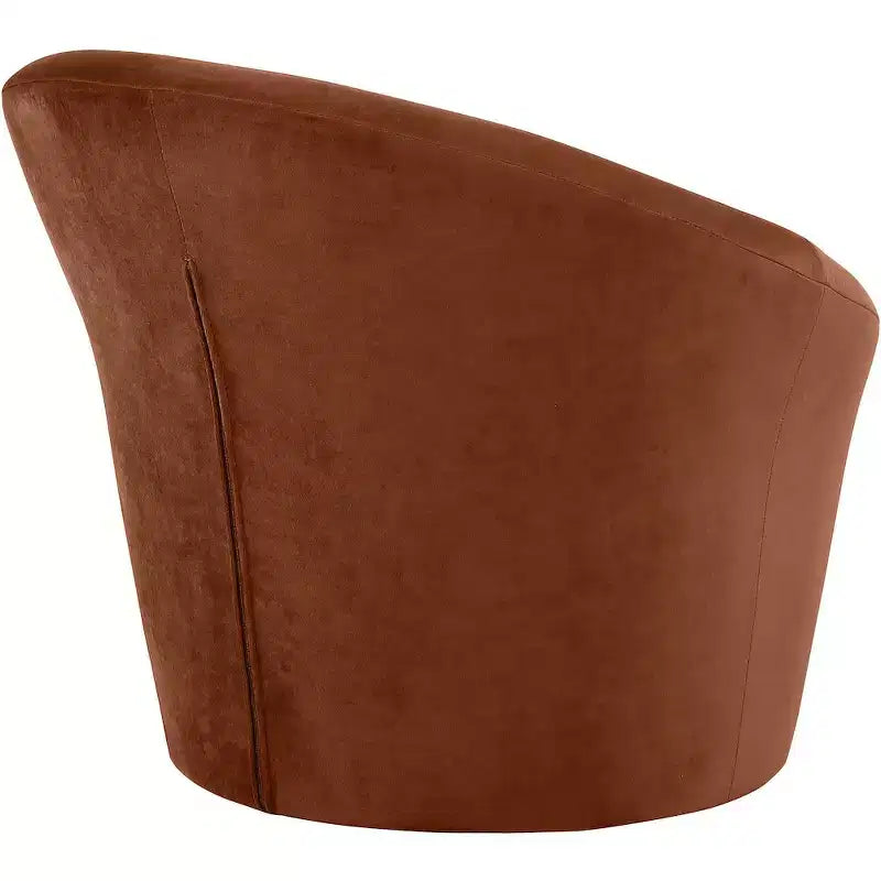 Fauteuil d'appoint en velours avec cadre en bois