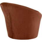 Fauteuil d'appoint en velours avec cadre en bois