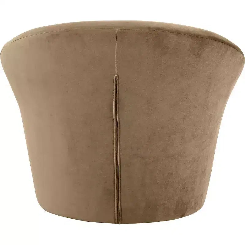 Fauteuil d'appoint en velours avec cadre en bois