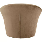 Fauteuil d'appoint en velours avec cadre en bois