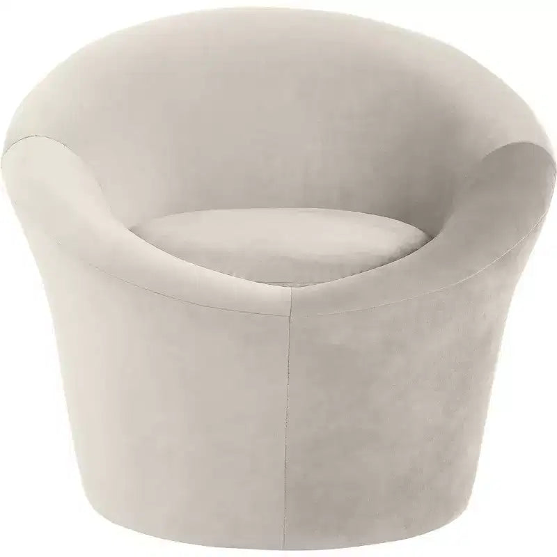 Fauteuil d'appoint en velours avec cadre en bois