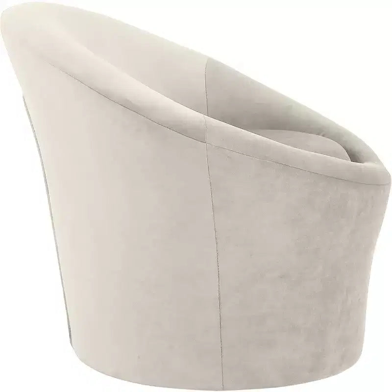 Fauteuil d'appoint en velours avec cadre en bois
