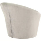 Fauteuil d'appoint en velours avec cadre en bois