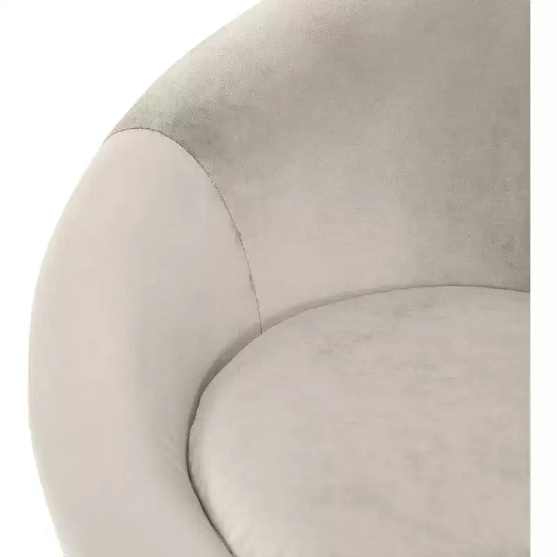 Fauteuil d'appoint en velours avec cadre en bois