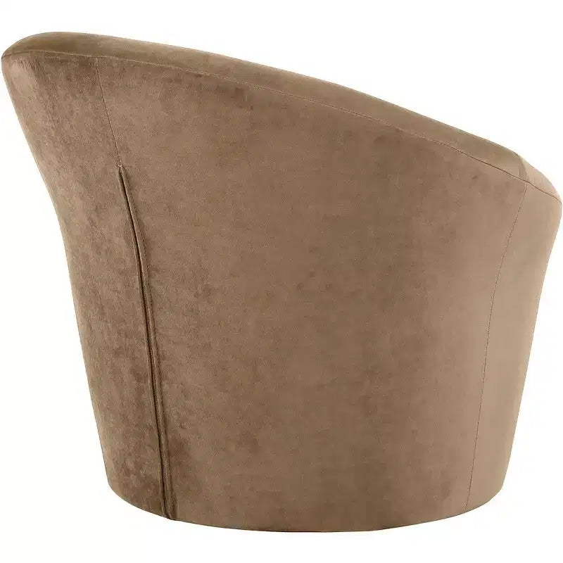 Fauteuil d'appoint en velours avec cadre en bois