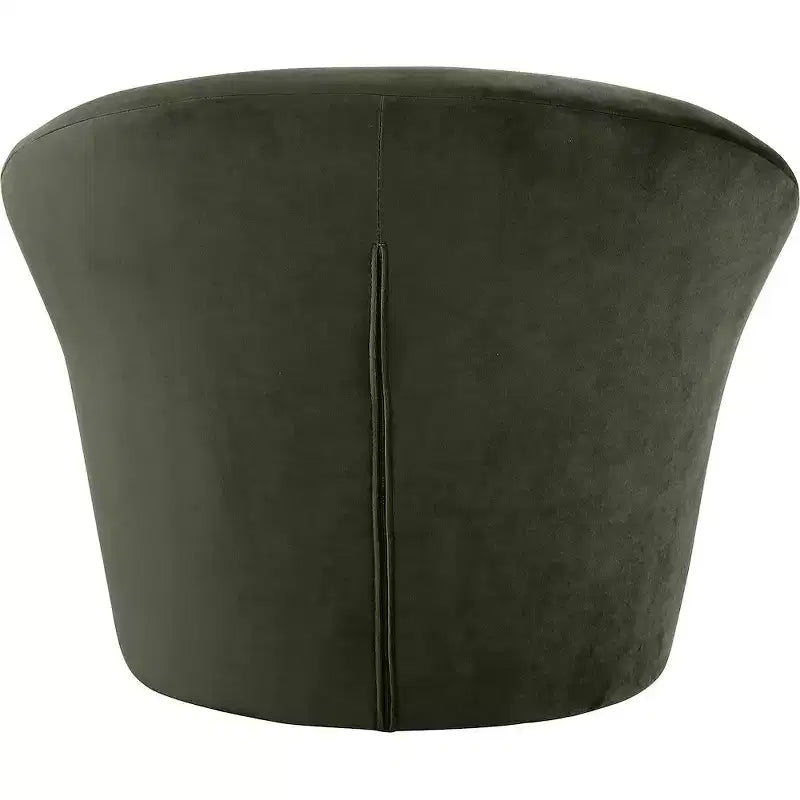 Fauteuil d'appoint en velours avec cadre en bois