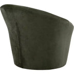 Fauteuil d'appoint en velours avec cadre en bois