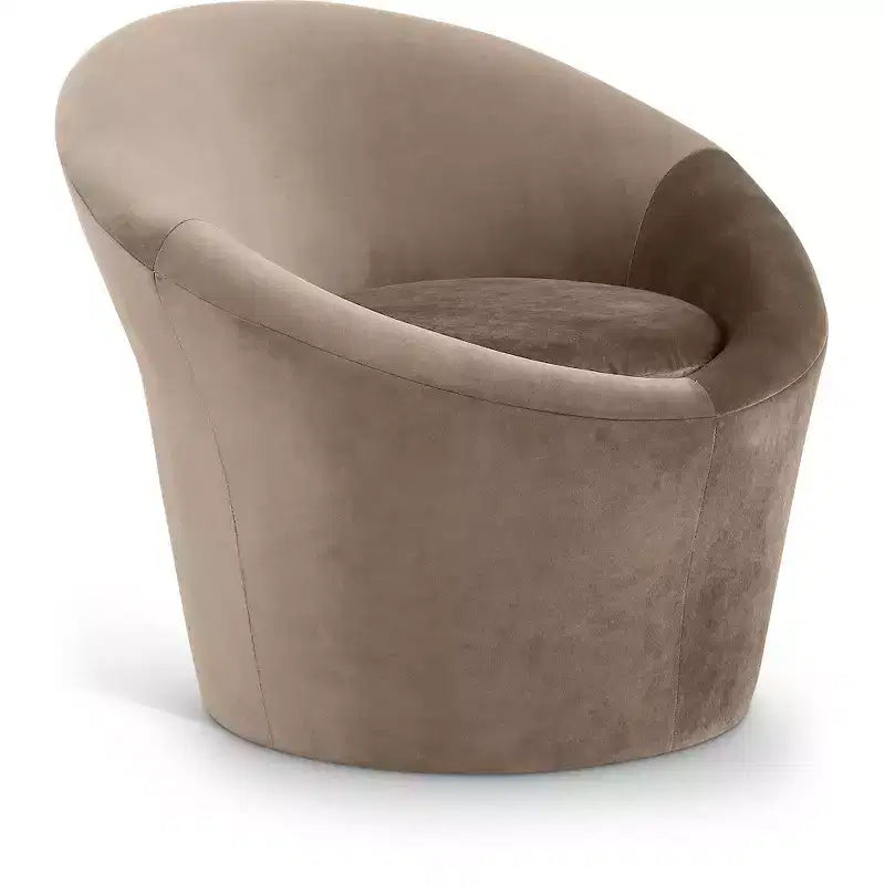 Fauteuil d'appoint en velours avec cadre en bois