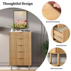 Commode en bois à 5 tiroirs larges