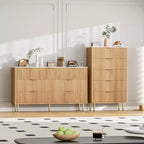 Commode en bois à 5 tiroirs larges