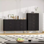 Commode en bois à 5 tiroirs larges