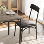 Ensemble table et chaises de salle à manger 2 personnes avec chaises rembourrées