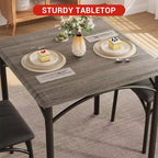Ensemble table et chaises de salle à manger 2 personnes avec chaises rembourrées