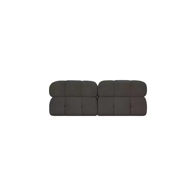 Canapé modulable en tissu bouclette