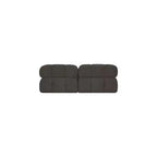 Canapé modulable en tissu bouclette