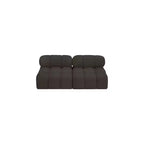 Canapé modulable en tissu bouclette