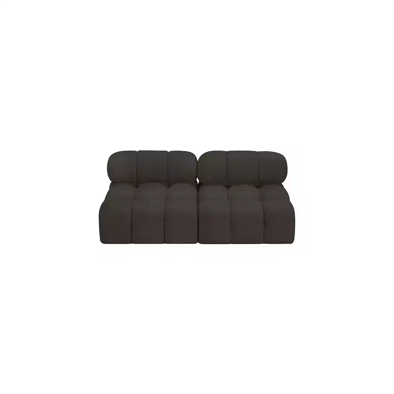 Canapé modulable en tissu bouclette
