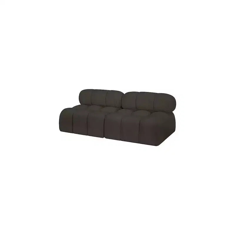 Canapé modulable en tissu bouclette
