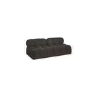 Canapé modulable en tissu bouclette