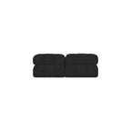 Canapé modulable en tissu bouclette