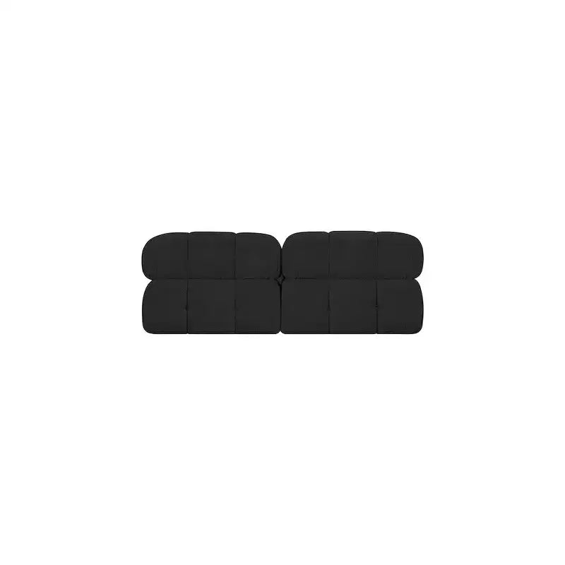 Canapé modulable en tissu bouclette