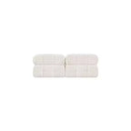 Canapé modulable en tissu bouclette