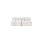 Canapé modulable en tissu bouclette